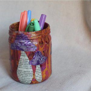 Upcycled Trinket Storage Dish Groovy Vintage